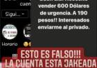 HACKEAN UNA CUENTA DE INSTAGRAM Y ESTAFAN CON VENTA DE DÓLARES