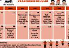 ACTIVIDADES POR VACACIONES PROPUESTAS POR LA DIRECCIÓN DE DEPORTES