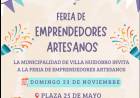 FERIA DE EMPRENDEDORES Y ARTESANOS PARA ESTE DOMINGO EN LA PLAZA 25 DE MAYO