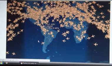 A PESAR DEL ALERTA SE OBSERVAN GRAN CANTIDAD DE VUELOS