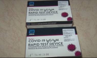 COVID-19: DONACIÓN DE 50 TEST RÁPIDOS DE PARTE DE LA COOPERATIVA LOCAL