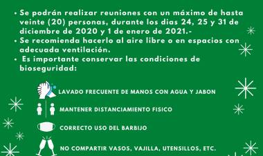 RECOMENDACIONES PARA PASAR ESTAS FIESTAS