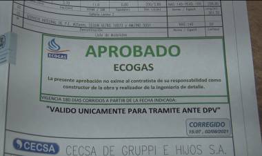 OBRA DE GAS, PLANOS Y CRÉDITO APROBADO