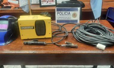 ROBARON HERRAMIENTAS EN HUIDOBRO Y LAS ENCONTRARON EN HUINCA