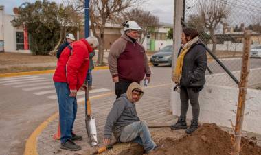 COMENZARON LAS PRIMERAS TAREAS DE LA OBRA DE GAS 