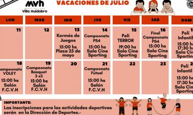 ACTIVIDADES POR VACACIONES PROPUESTAS POR LA DIRECCIÓN DE DEPORTES