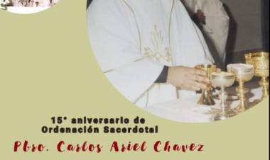 EL PADRE CARLOS CUMPLE 15 AÑOS DE ORDENACIÓN