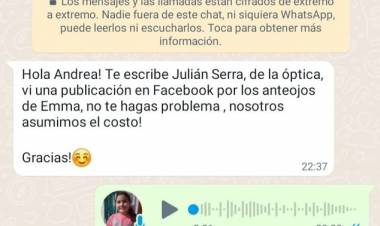 EMMA PODRÁ TENER SUS ANTEOJOS