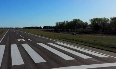 PAVIMENTACIÓN PISTA AEROCLUB HUINCA RENANCÓ: "ESTO ES UN AVANCE MUY IMPORTANTE PARA EL ROCA"
