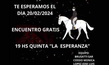 ENCUENTRO DE EQUINOTERAPIA GRATUITO PARA EL PRÓXIMO MARTES