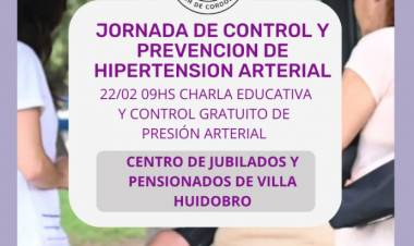 JORNADA DE CONTROL Y PREVENCIÓN DE HIPERTENSIÓN ARTERIAL
