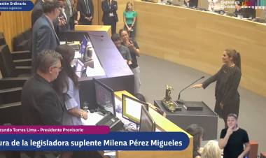 LICENCIA DE OSCAR SALIBA, ASUMIÓ MILENA PEREZ MIGUELES