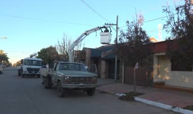 REDES COOPERATIVAS: SE REALIZARON TAREAS DE MANTENIMIENTO EN ZONA CÉNTRICA