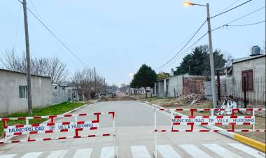 OBRA DE CORDÓN CUNETA Y ARTICULADO PARA CALLE ROSELLO EN BARRIO CAÑADA CHICA