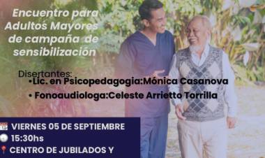 CHARLA TALLER PARA ADULTOS MAYORES EN EL CENTRO DE JUBILADOS