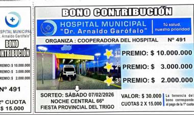 RIFA MILLONARIA A BENEFICIO DEL HOSPITAL LOCAL