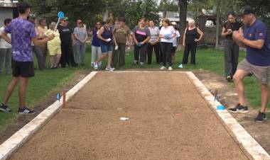 SE INAUGURARON NUEVAS CANCHAS DE TEJO EN EL POLIDEPORTIVO SOCIAL