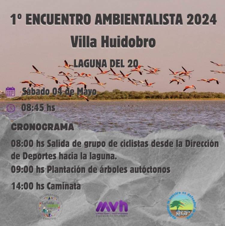 SE VIENE EL 1° ENCUENTRO AMBIENTALISTA EN LA LAGUNA DEL 20